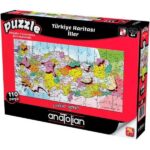پازل 110 تکه آناتولین طرح Turkiye Map Provinces کد 7401