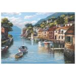 پازل 500 تکه آناتولین طرح Village on the Water کد 3535