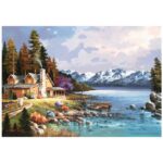 پازل 500 تکه آناتولین طرح Mountain Cabin کد 3534
