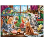پازل 1000 تکه آناتولین طرح Kittens and Aquarium کد 1142