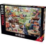 پازل 1500 تکه آناتولین طرح Kittens in the Living Room کد 4575