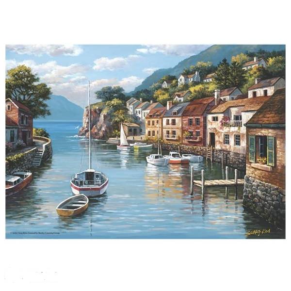 پازل 500 تکه آناتولین طرح Village on the Water کد 3535