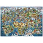 پازل 3000 تکه آناتولین طرح Wonderful World Map کد 4923