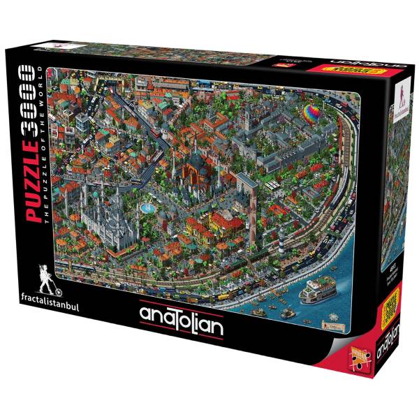 پازل 3000 تکه آناتولین طرح Fractal Istanbul کد 4913