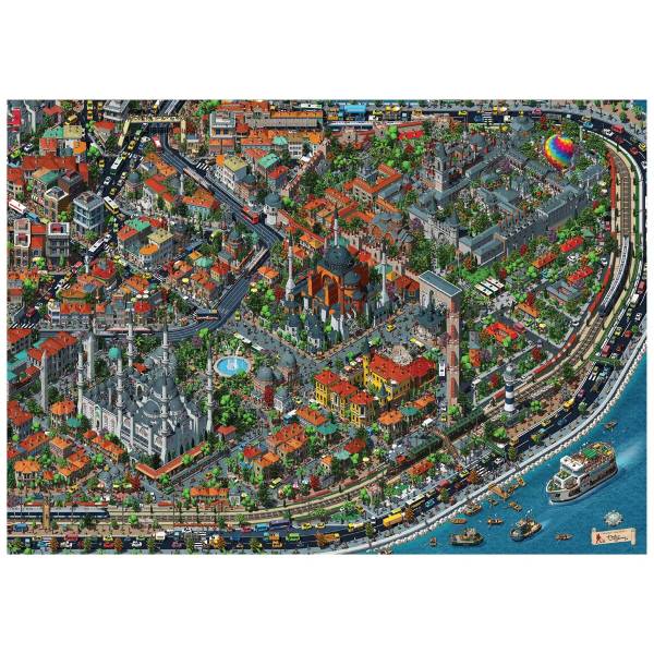 پازل 3000 تکه آناتولین طرح Fractal Istanbul کد 4913