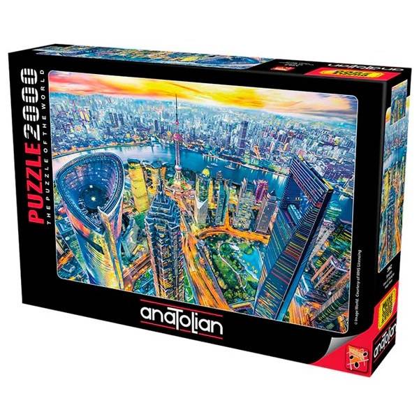 پازل 2000 تکه آناتولین طرح View of Shanghai کد 3962