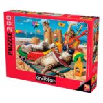 پازل 260 تکه آناتولین طرح Cats on the Beach کد 3322