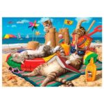 پازل 260 تکه آناتولین طرح Cats on the Beach کد 3322