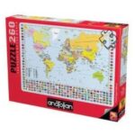 پازل 260 تکه آناتولین طرح World Map کد 3319