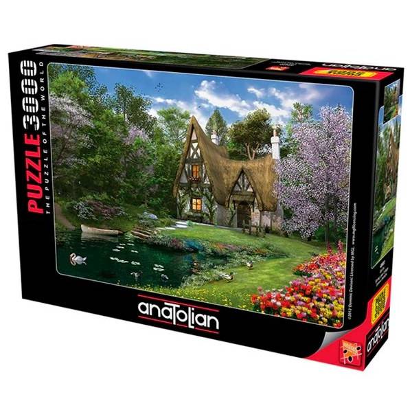 پازل 3000 تکه آناتولین مدل Spring Lake Cottage کد 4900