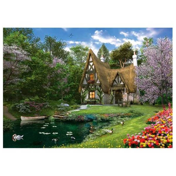 پازل 3000 تکه آناتولین مدل Spring Lake Cottage کد 4900