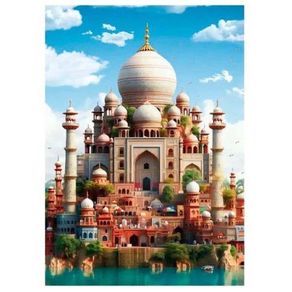 پازل 1500 تکه آناتولین طرح Taj Mahal کد 4579