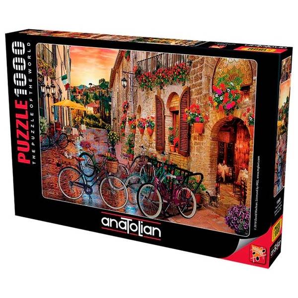 پازل 1000 تکه آناتولین طرح Biking in Tuscany کد 1068