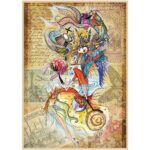 پازل 1500 تکه آناتولین طرح Circassian Girl Traveling the World کد 4560