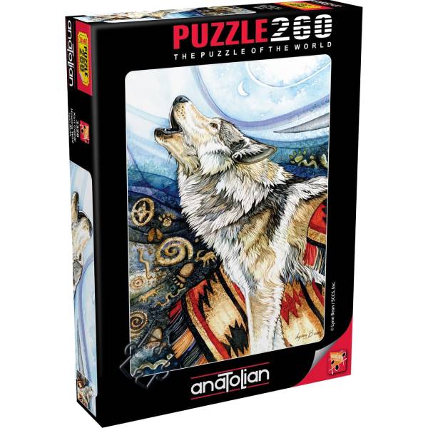 پازل 260 تکه آناتولین طرح Howling Wolf کد 3328