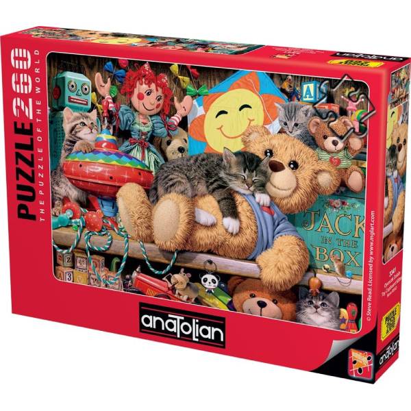 پازل 260 تکه آناتولین طرح Toy Cupboard Kitten کد 3341