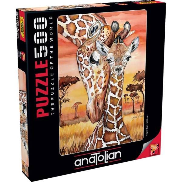 پازل 500 تکه آناتولین طرح Giraffe کد 3615