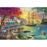 پازل 2000 تکه آناتولین طرح Beautiful Sunset in the Town کد 3955