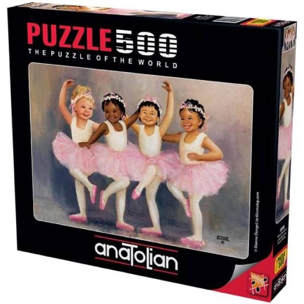پازل 500 تکه آناتولین طرح Little Ballerinas کد 3598
