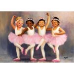 پازل 500 تکه آناتولین طرح Little Ballerinas کد 3598