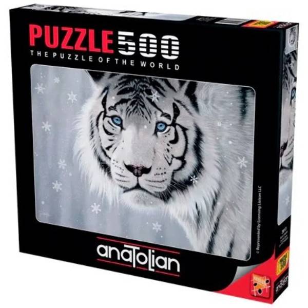 پازل 500 تکه آناتولین طرح White Tiger کد 3613