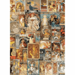 پازل 1500 تکه آرت پازل مدل Art Nouveau Poster Collage کد 5407