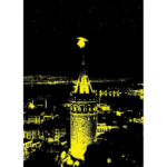 پازل نئون 1000 تکه آرت پازل طرح Galata Tower کد 5241