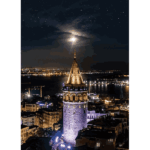 پازل نئون 1000 تکه آرت پازل طرح Galata Tower کد 5241