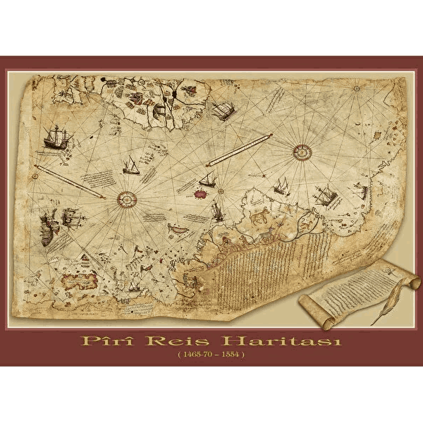 پازل 1000 تکه آرت پازل طرح Piri Reis Map کد 4308
