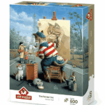 پازل 500 تکه آرت پازل طرح Painter Cat کد 5087