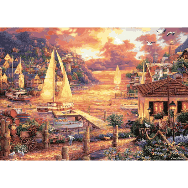 پازل 3000 تکه آرت پازل طرح Golden Sea کد 5524
