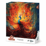 پازل 1500 تکه آرت پازل طرح Legendary Peacock کد 5404
