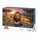 پازل 1000 تکه آرت پازل طرح Lion Family کد 5221