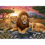 پازل 1000 تکه آرت پازل طرح Lion Family کد 5221