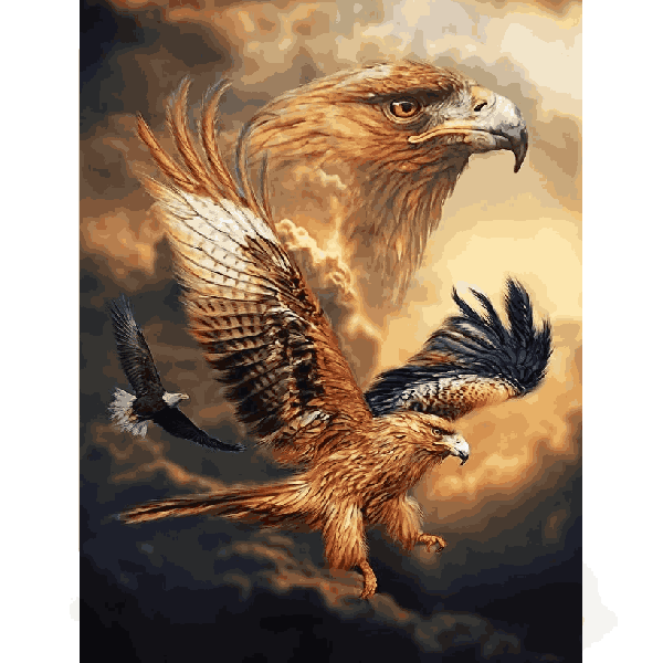 پازل 1000 تکه آرت پازل طرح Eagle Sky کد 5272