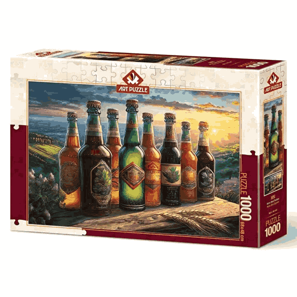 پازل 1000 تکه آرت پازل طرح Retro Beer Bottles کد 5262