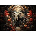 پازل 1000 تکه آرت پازل طرح Guardian of Flowers کد 5254