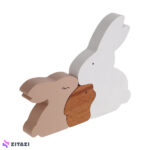اسباب بازی چوبی کالرمو مدل خرگوش بسته 3 عددی