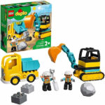 لگو سری دوپلو مدل Truck & Tracked Excavator کد 10931