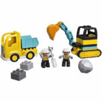 لگو سری دوپلو مدل Truck & Tracked Excavator کد 10931
