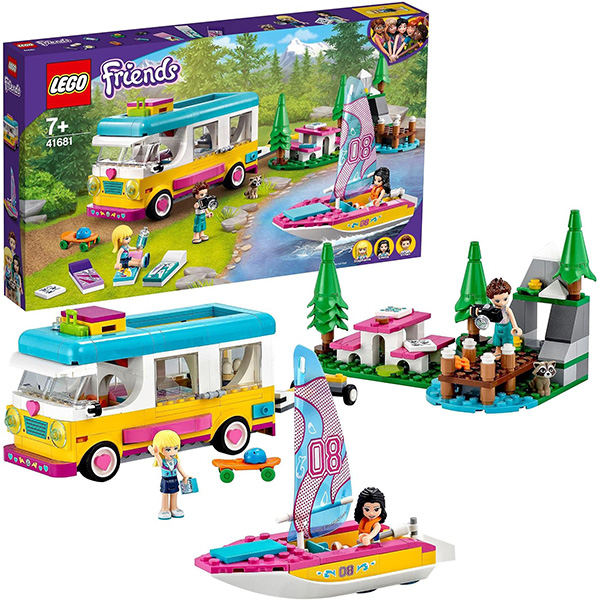 لگو سری فرندز مدل Forest Camper Van and Sailboat کد 41681