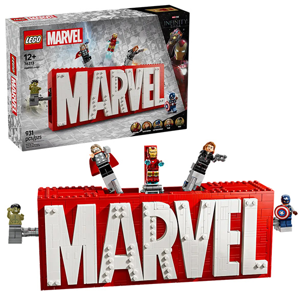 لگو سری مارول مدل MARVEL Logo & Minifigures کد 76313