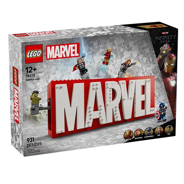 لگو سری مارول مدل MARVEL Logo & Minifigures کد 76313