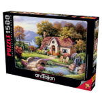 پازل 1500 تکه آناتولین طرح Stone Bridge Cottage کد 4559