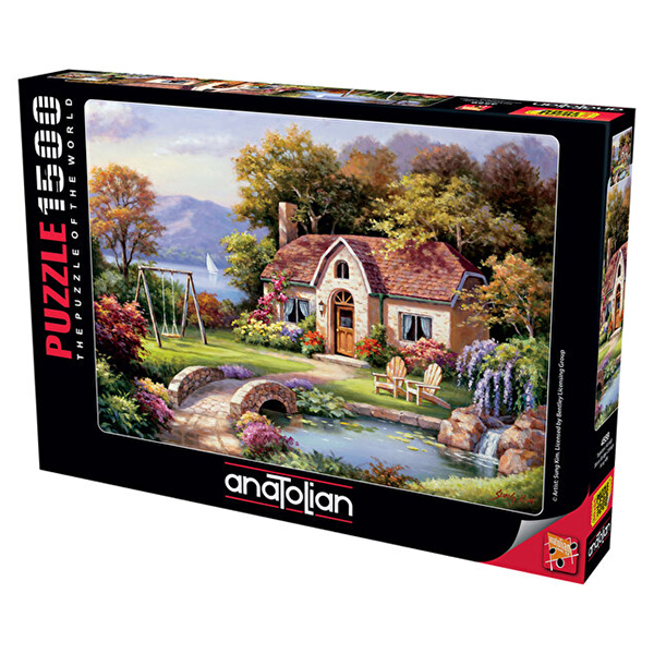پازل 1500 تکه آناتولین طرح Stone Bridge Cottage کد 4559