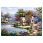 پازل 1500 تکه آناتولین طرح The Swan Cottage کد 4529 - Image 2