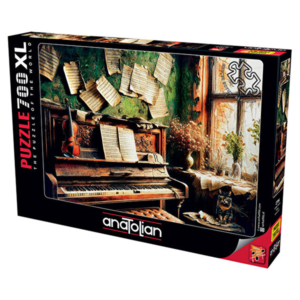 پازل 700 تکه آناتولین XL طرح Antique Piano کد 2704