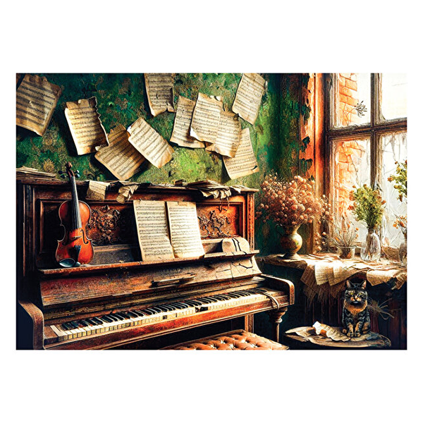 پازل 700 تکه آناتولین XL طرح Antique Piano کد 2704