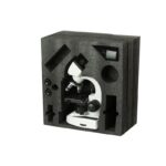 میکروسکوپ خانگی زیتازی Binoview SB40B با بزرگنمایی 400 برابر هد 2 چشمی و عدسی شیئی های فلزی و اهرم تنظیم اسلاید و پیچ فوکس 2 سرعته