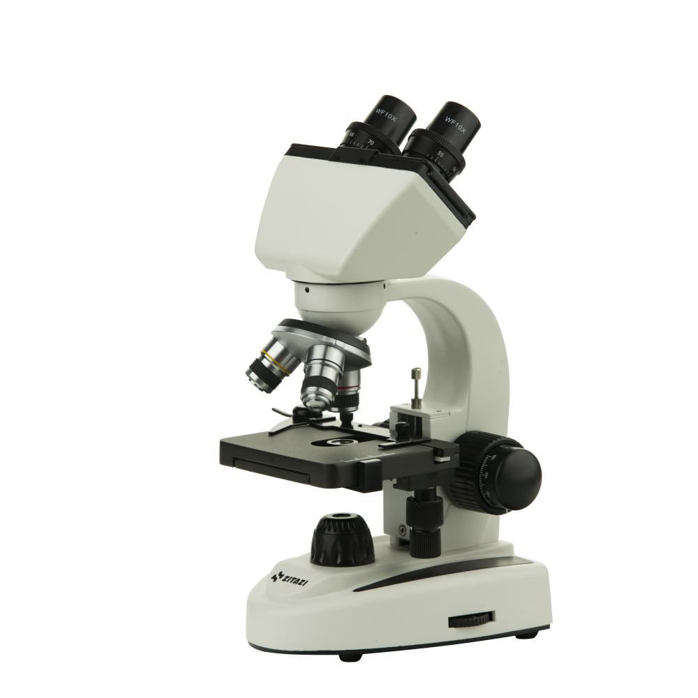 میکروسکوپ خانگی زیتازی Binoview SB40B با بزرگنمایی 400 برابر هد 2 چشمی و عدسی شیئی های فلزی و اهرم تنظیم اسلاید و پیچ فوکس 2 سرعته میکروسکوپ خانگی زیتازی Binoview SB40B با بزرگنمایی 400 برابر هد 2 چشمی و عدسی شیئی های فلزی و اهرم تنظیم اسلاید و پیچ فوکس 2 سرعته
